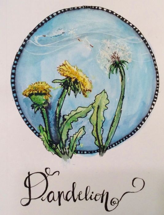 Dandelions - finished by Amy Sue Stirland